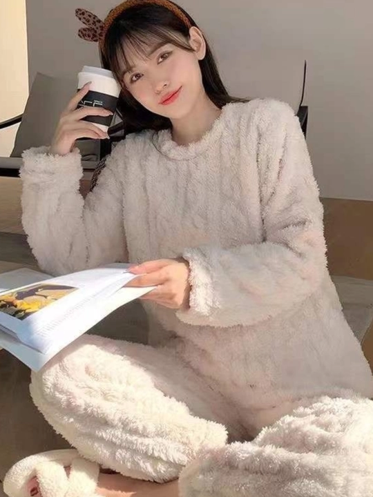 Pijama ayollar uchun, shimli pijama, yumshoq momiq pijama, universal o'lcham S-XXL gacha