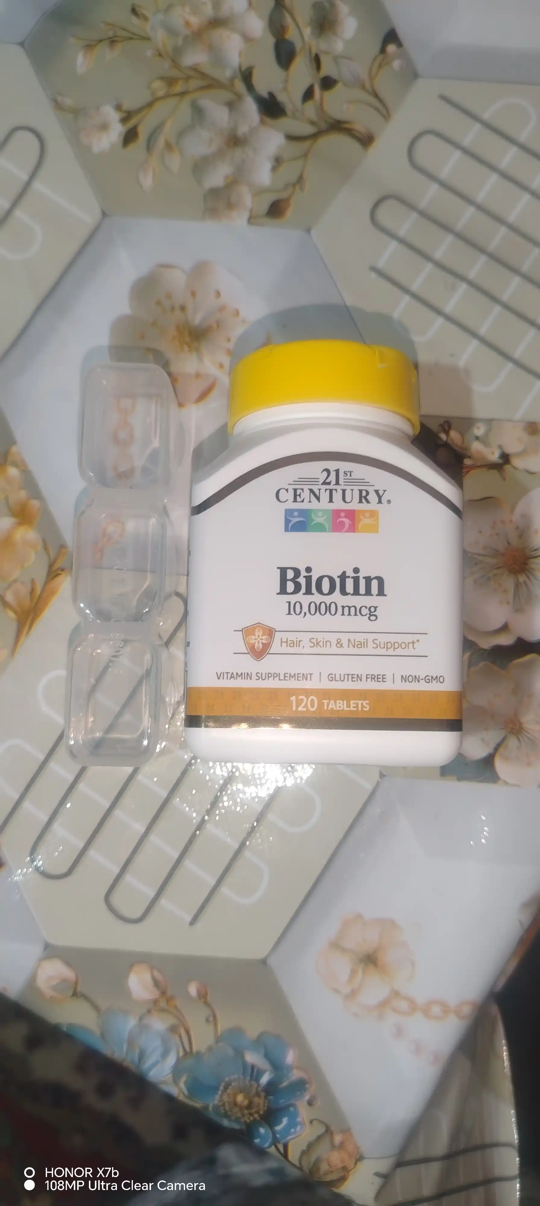 Biotin (B7 vitamini) 10000 mcg, soch to'kilishiga qarshi va go'zallik uchun 120/360 tab