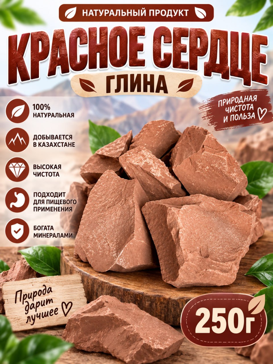 Уральская глина   туркестан сливки актобе астана  розовая узбечка фисташка глина - 
