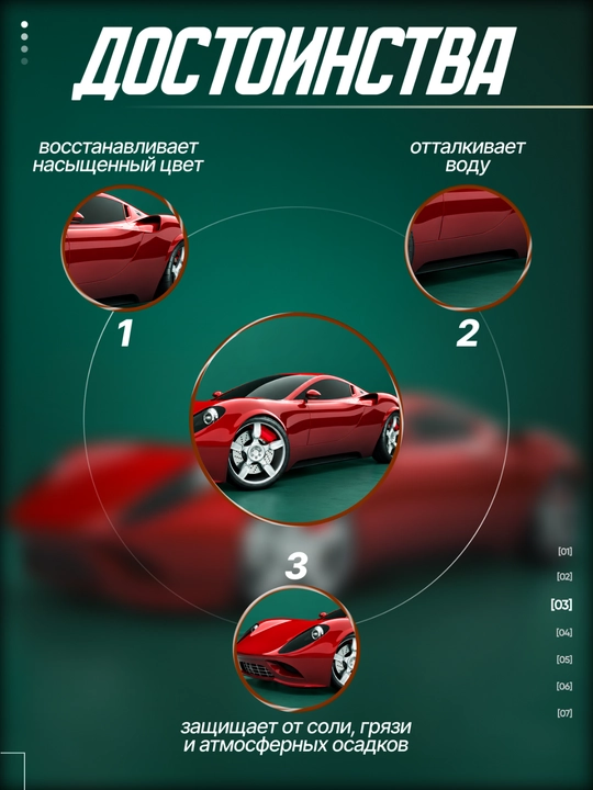 Полироль для кузова автомобиля Wax Carnauba