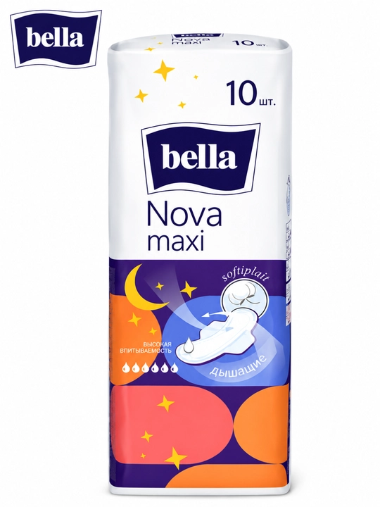 Sanitariya prokladkalari Bella Nova Maxi, 7 mm, 6 tomchi - 
