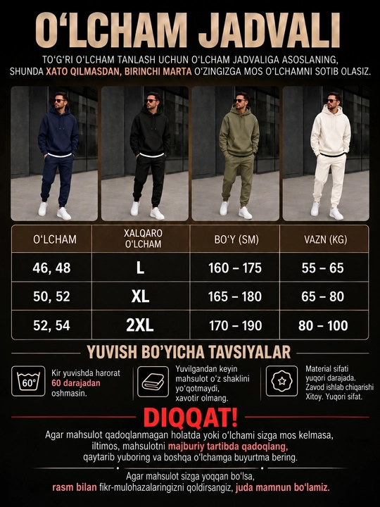 Erkaklar uchun Oversize sport kostyumi Old Money URBAN STYLE uniseks, kuz-qish-bahor uchun