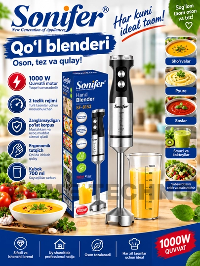 Blender Sonifer, ko'p funksiyali - 