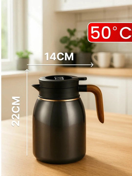 Termos choynak 1,6 l — issiq ichimliklar uchun, qulay dastakli, sifatli termos