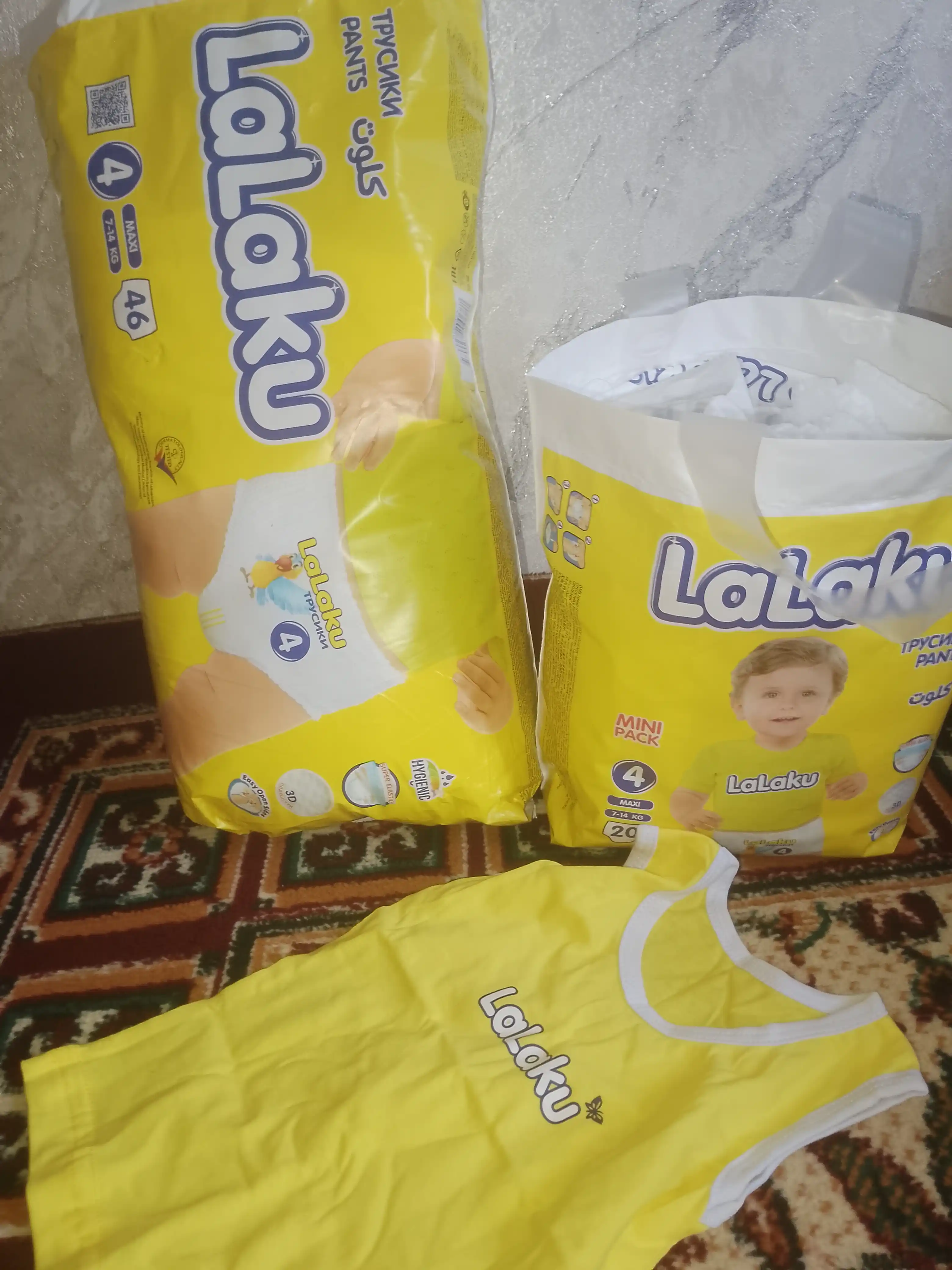 Трусики-подгузники Lalaku 4 Maxi 7-14 кг, 46 штук