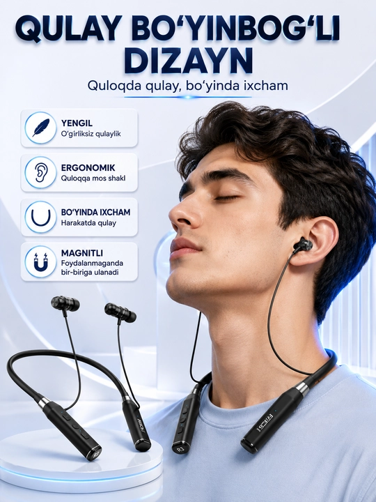 Bluetooth quloqchinlar, simsiz naushnik