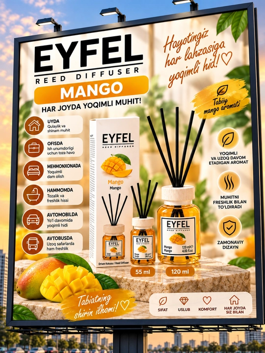 Uy, avto va ofislar uchun havo xushbo'ylagich "Eyfel"