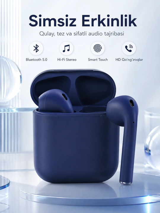 Bluetooth quloqchinlar, simsiz naushnik - 