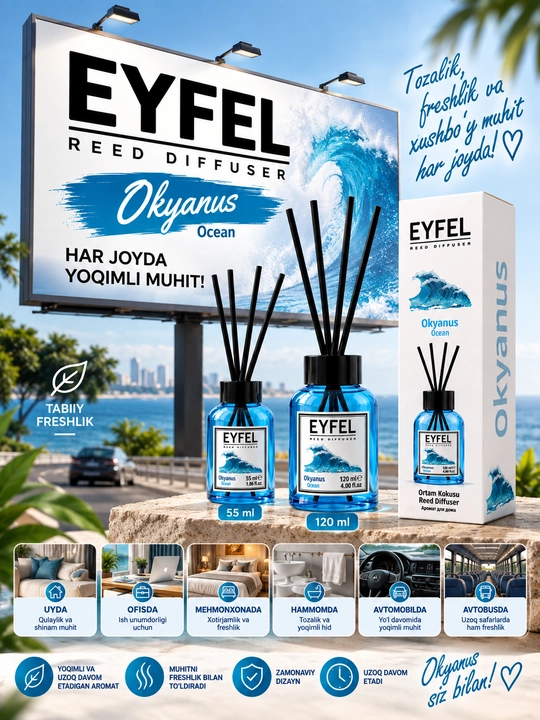 Uy, avto va ofislar uchun havo xushbo'ylagich "Eyfel"