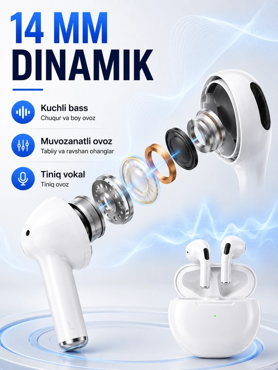 Bluetooth quloqchinlar, simsiz naushnik