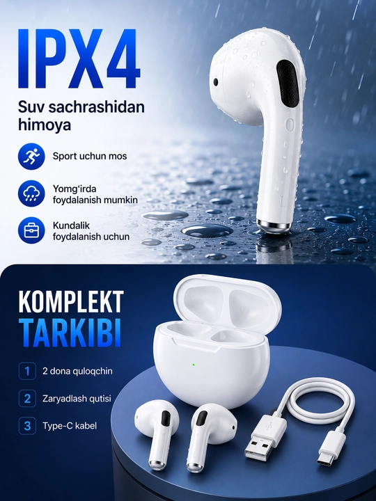 Bluetooth quloqchinlar, simsiz naushnik