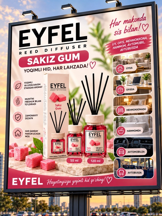 Uy, avto va ofislar uchun havo xushbo'ylagich "Eyfel"