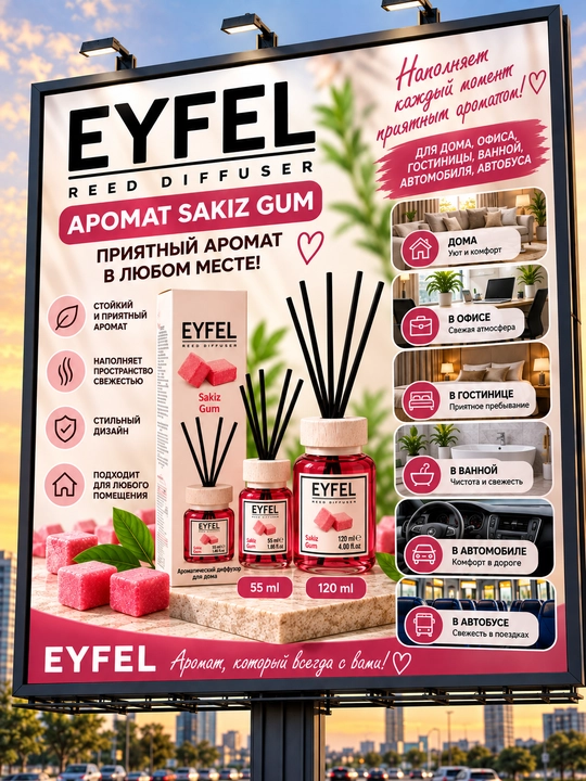 Uy, avto va ofislar uchun havo xushbo'ylagich "Eyfel"