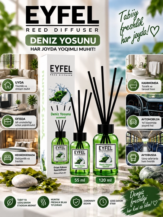 Ароматизатор для дома, автомобиля и офиса «Eyfel»