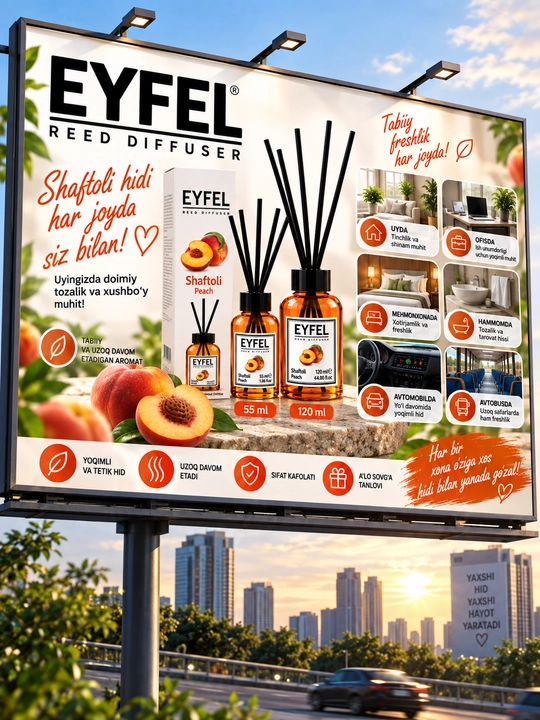 Ароматизатор для дома, автомобиля и офиса «Eyfel»