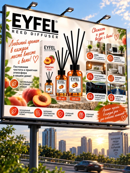 Ароматизатор для дома, автомобиля и офиса «Eyfel»