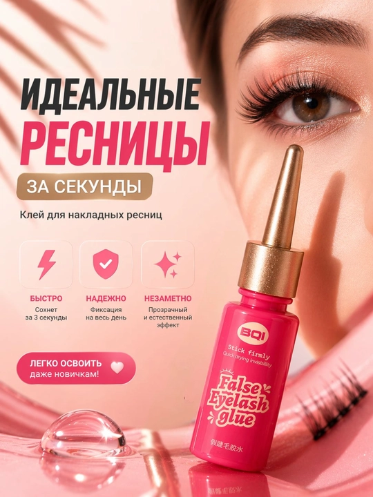 Безвредный быстросохнущий клей для ресниц
