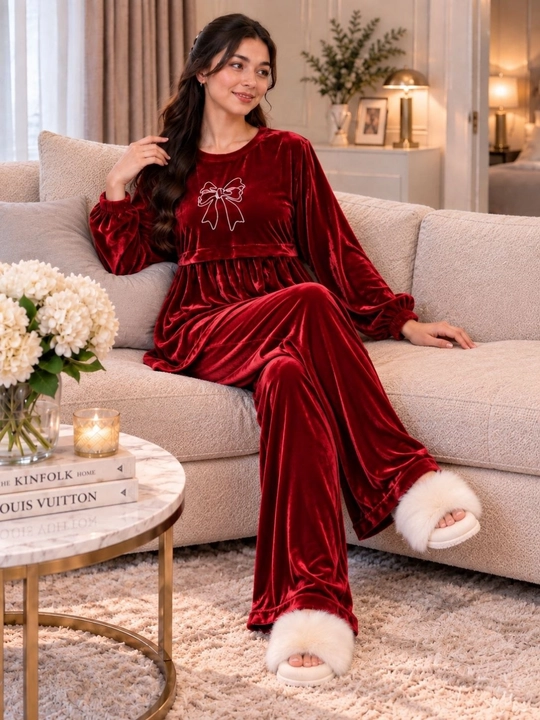 Ayollar uchun velur kostyum-dvoyka, yumshoq uy kostyumi, oversize 46–52