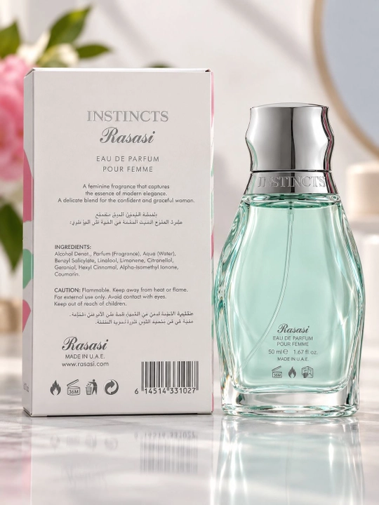 Rasasi Instincts ayollar uchun Eau de Parfum, 50 ml