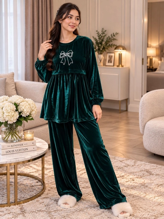 Ayollar uchun velur kostyum-dvoyka, yumshoq uy kostyumi, oversize 46–52