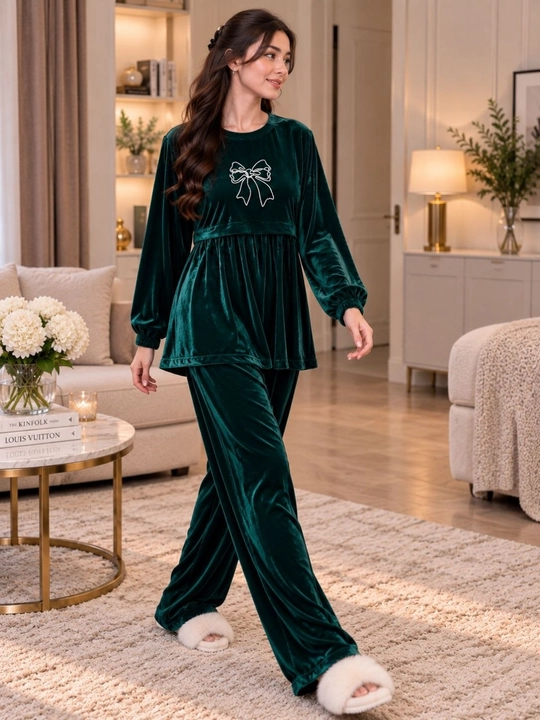 Ayollar uchun velur kostyum-dvoyka, yumshoq uy kostyumi, oversize 46–52