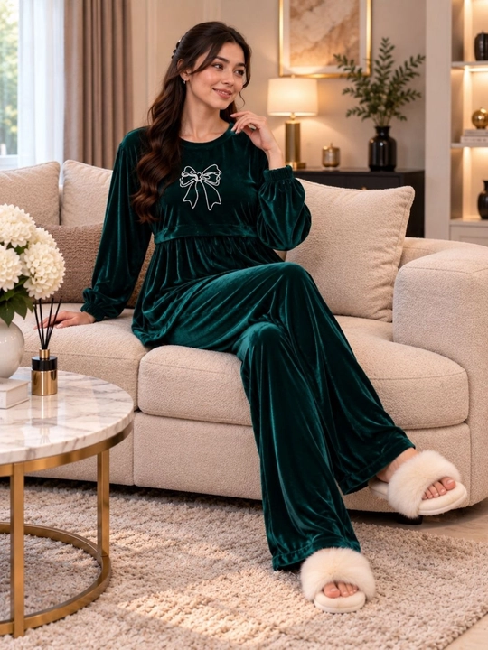 Ayollar uchun velur kostyum-dvoyka, yumshoq uy kostyumi, oversize 46–52
