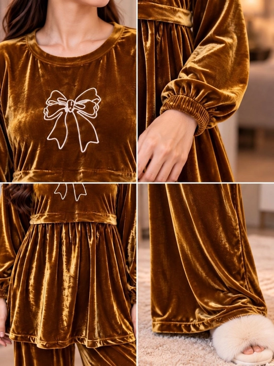 Ayollar uchun velur kostyum-dvoyka, yumshoq uy kostyumi, oversize 46–52
