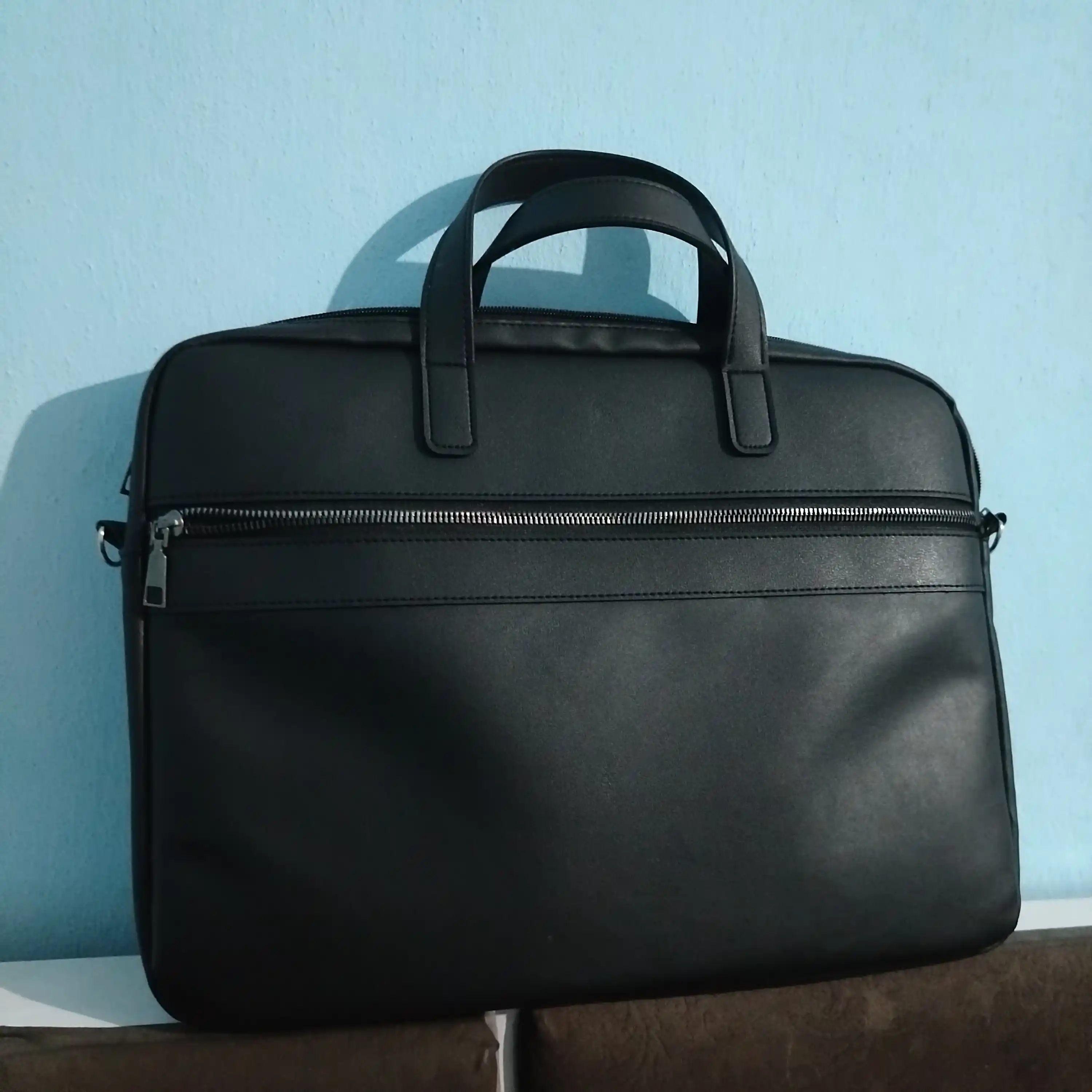 Сумка для ноутбука 15.6" 16" 17" универсальная, экокожа,для работы, учебы и для документов