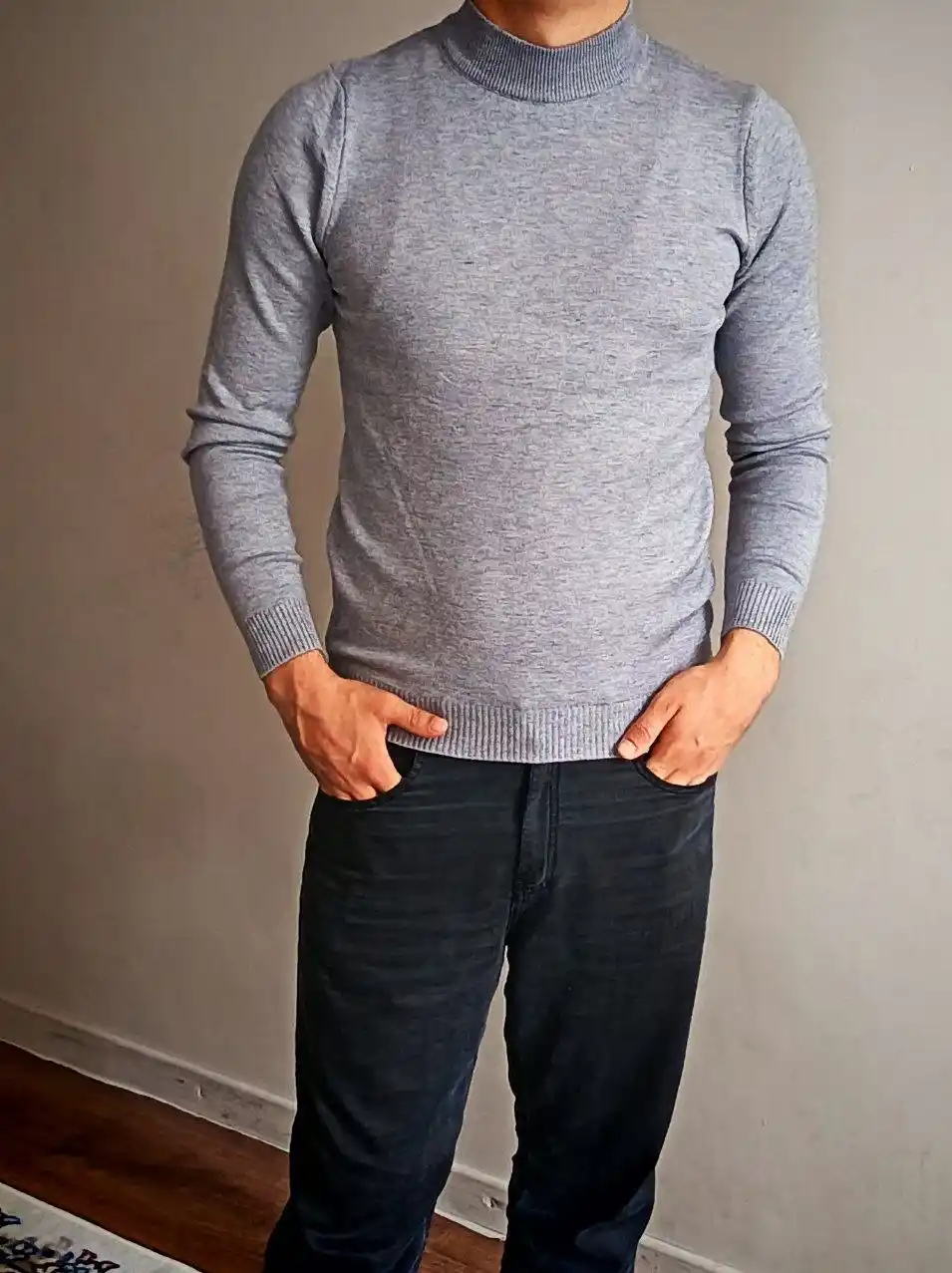 Erkaklar sviteri, jemperlar, uzun yenglar, kuz va qish uchun yengil sviterlar