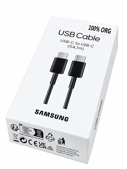 Samsung Type-C кабель 1 м — 100% ORG качество, быстрая зарядка, гарантия 6 месяцев
