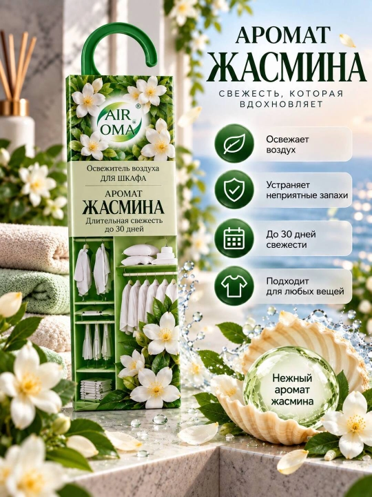 Ароматизатор для шкафа с одеждой, распространяет приятный аромат