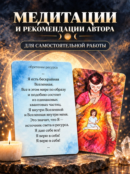 Tarot kartalari to‘plami, fol ochish, bashorat uchun, 78 arkan, ruscha qo‘llanma