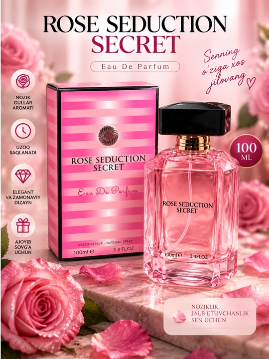 Rose Seduction Secret Женский парфюм , 100 мл - 
