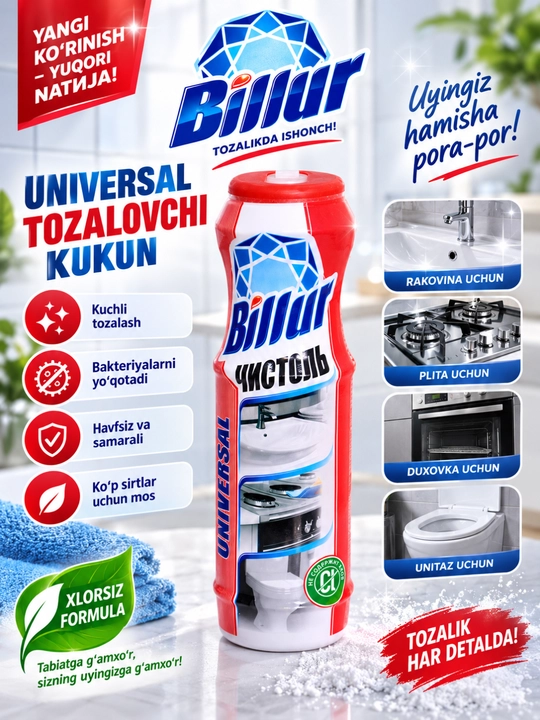 «Billur» Universal Tozalovchi Kukun  - 