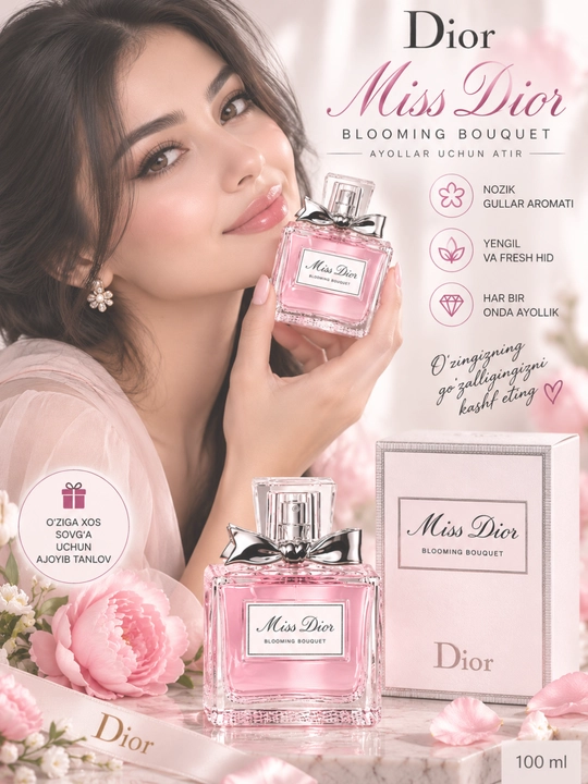 Mis Dio atir ayollar uchun, mis dior 100 ml - 