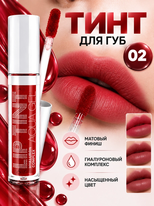Lablar uchun tonusni oshiruvchi gel-tint Lip Tint Aqua Gel - 