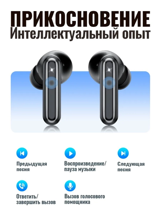 Simsiz quloqchin 28 soat Hoco EQ32 TWS 2 in 1 Bluetooth 6.0 13mm ilova mikrofonli