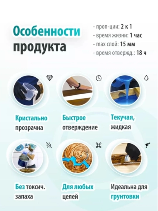 Эпоксидная смола, для творчества, универсальная, для ювелирных изделий, корея, смола