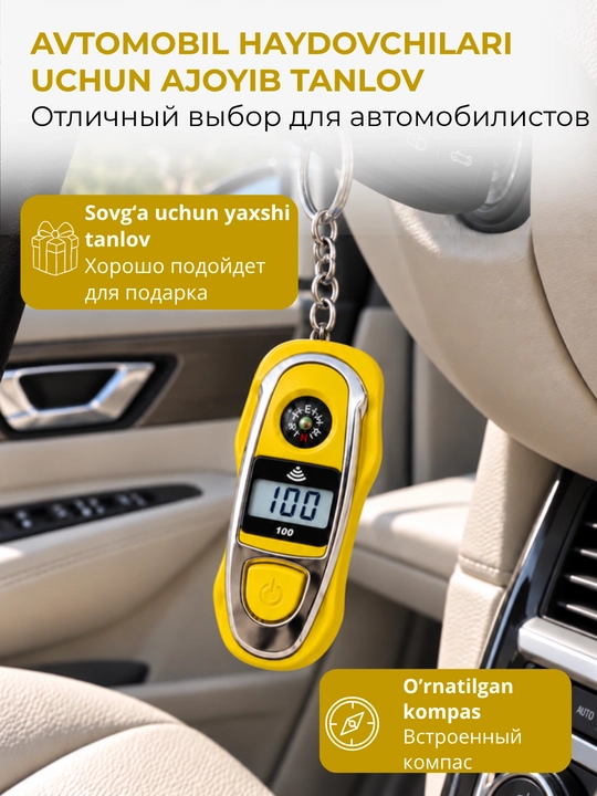 Elektron tasbeh-brelok kompas bilan, LCD displeyni zikr hisoblagichi