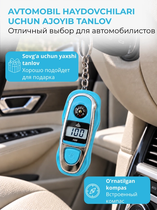Elektron tasbeh-brelok kompas bilan, LCD displeyni zikr hisoblagichi