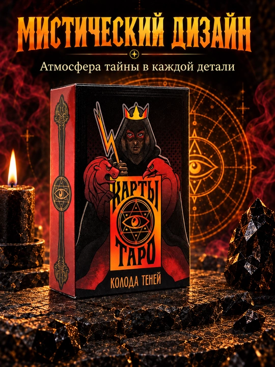 Колода карт Таро для гаданий, предсказаний и обучения, 78 арканов, русская инструкция