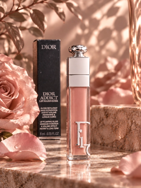 Dior Addict Lip Maximizer 038 Rose Nude блеск для губ, нюдово-розовый оттенок, 6 мл