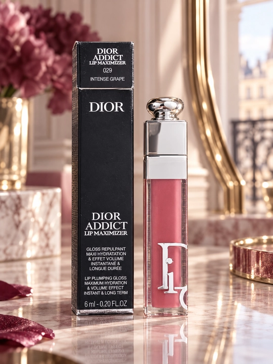 Dior Addict Lip Maximizer блеск для губ, нюдово-розовый оттенок, эффект объёма, 6 мл