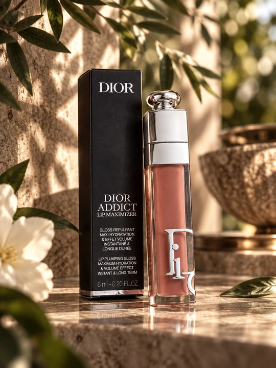 Dior Addict Lip Maximizer блеск для губ, нюдово-розовый оттенок, глянцевый финиш, 6 мл