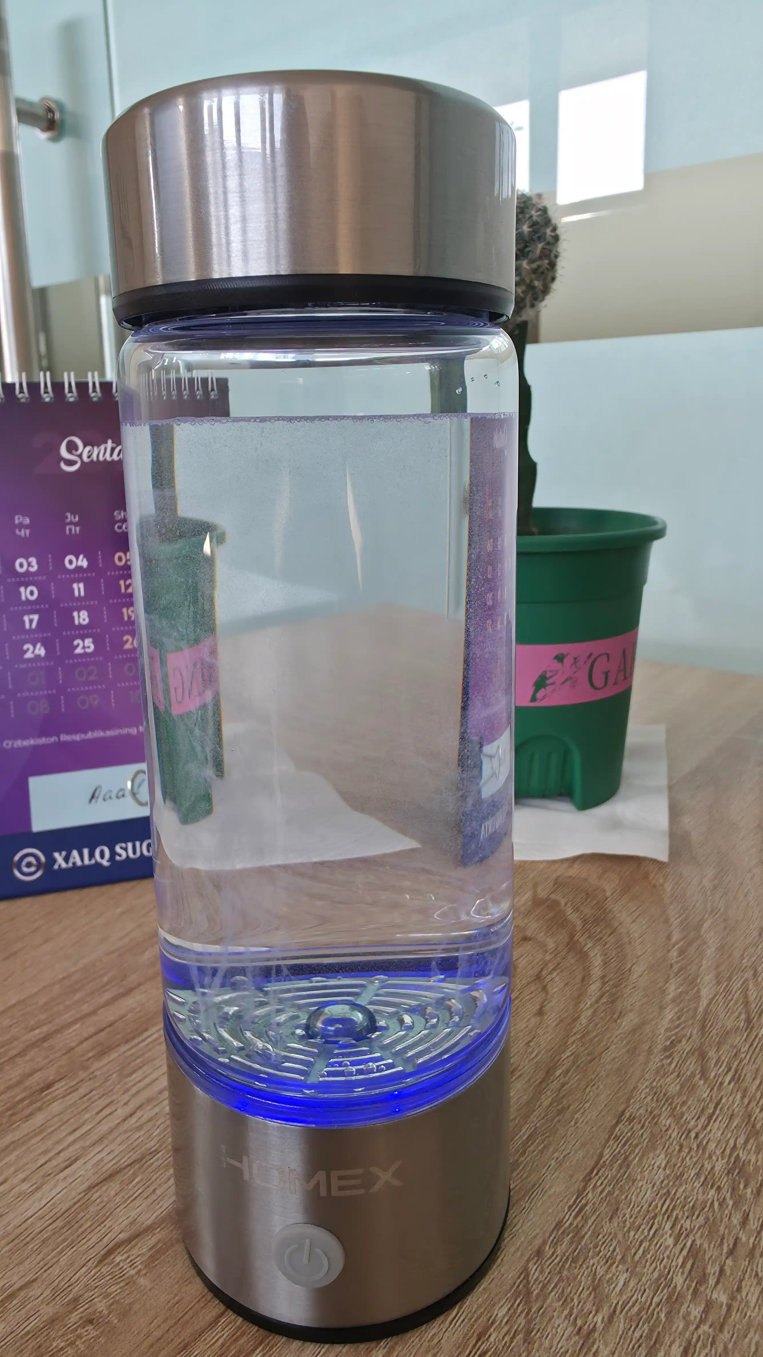Vodorodli suv generatori HOMEX, 420 ml, portativ suv ionizatori