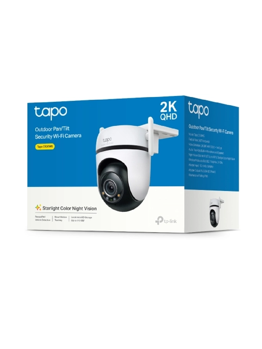 Tapo C520WS — tashqi Wi-Fi 2K 4MP kamera, 360° aylanish, rangli tungi ko‘rish, AI
