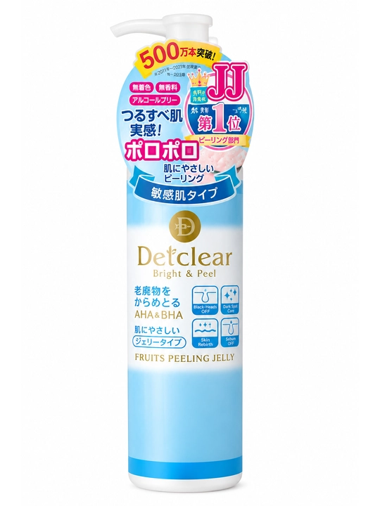 DETclear Bright & Peel Peeling Jelly — мягкий пилинг-гель для всех типов кожи, 180 мл - 