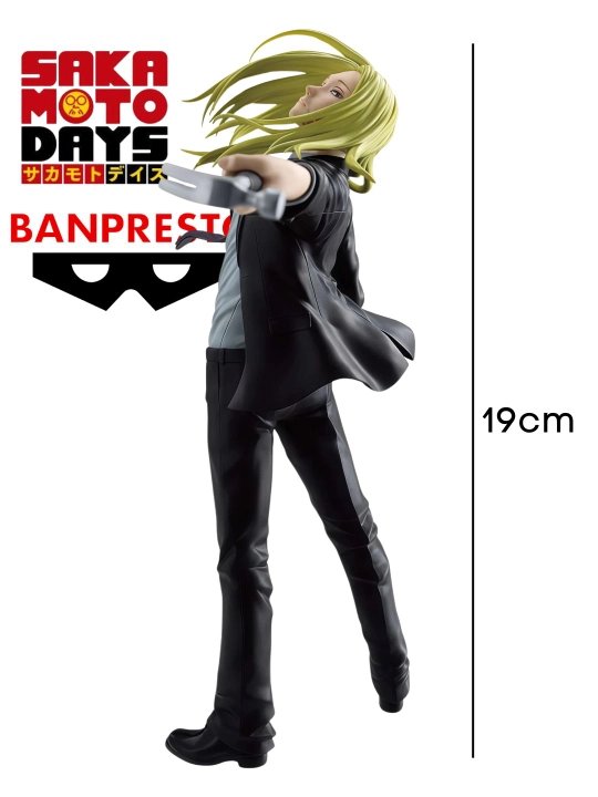 SAKAMOTO DAYS Banpresto Vibration Stars kolleksiya figuralari, 15–19 sm