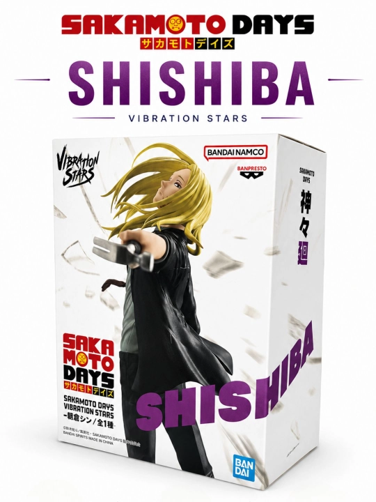 SAKAMOTO DAYS Banpresto Vibration Stars kolleksiya figuralari, 15–19 sm