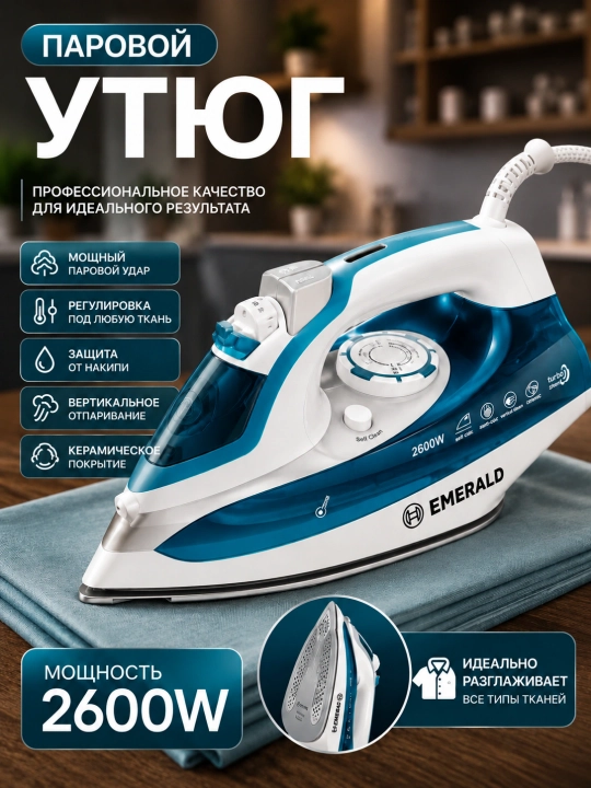 Bug‘li dazmol 2600 Vt, Emerald dazmol keramik qoplamali